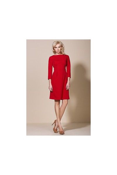 Dámské šaty Alore al05 červená - výprodej velikost 42