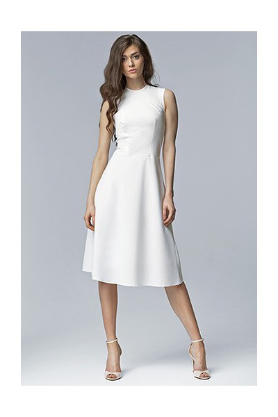 Dámské šaty Nife S62 ecru - výprodej